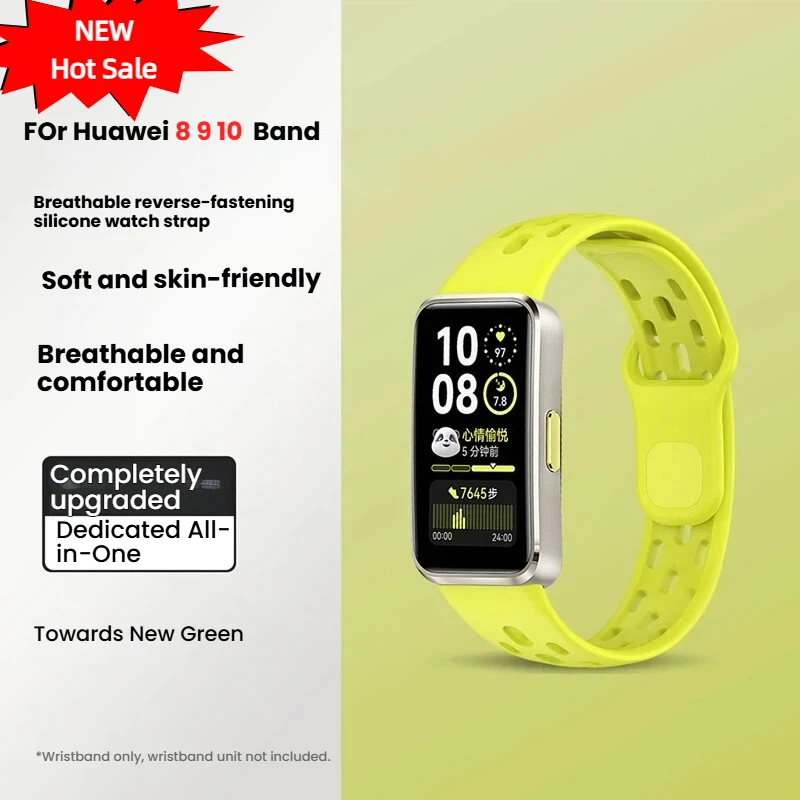 

Silicone Strap For Huawei Band 10 9 8 Sport Breathable Watchband Replacement Wristband Bracelet for Huawei Band 10 9 Accessories