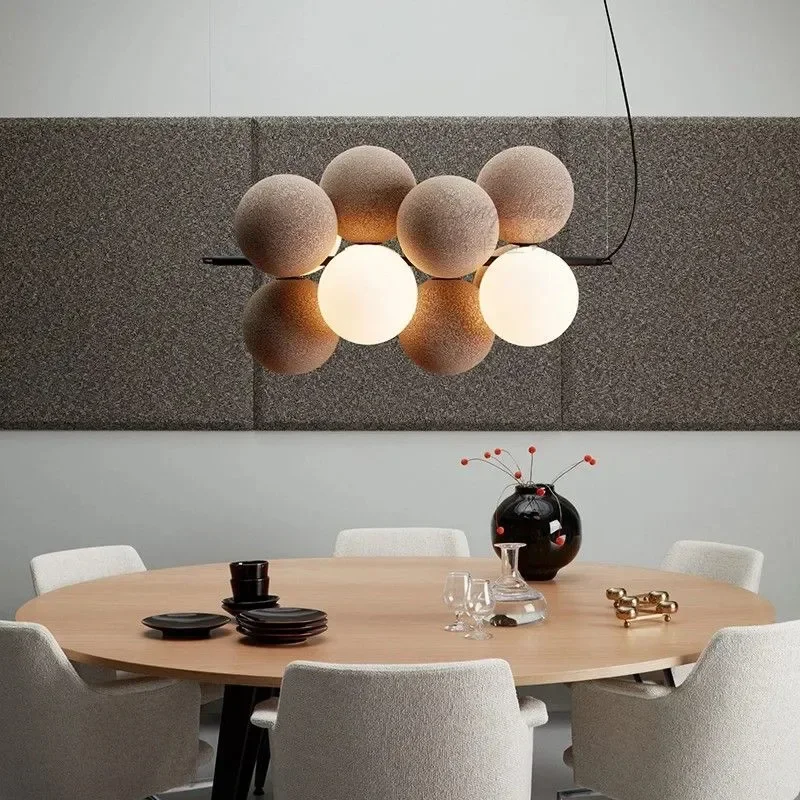 Creative Bubble LED Pendant Lamp – Modern Nordic Hanging Light with Unique Globe Shade for Living Room & Dining Area