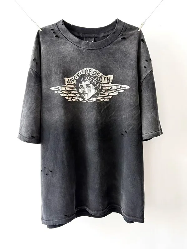 

Saint X Death Angel Limited Edition Waed Destroyed ort Sve футболка мужская модная хлопковая круглая футболка Ne Casual Sle Fitn