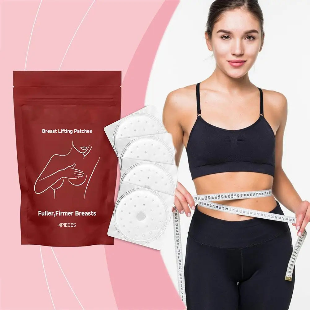 4 قطعة رقعة تجميل الصدر النسائية رفع ثبات الصدر مكافحة الترهل كفاءة رعاية السيلوليت تقليل رقعة رعاية خفيفة للبشرة