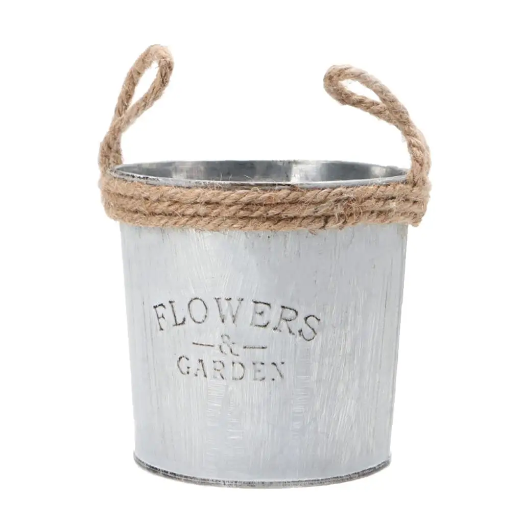 Galvanized flower Vases - Farmhouse Style French Bucket - PICK