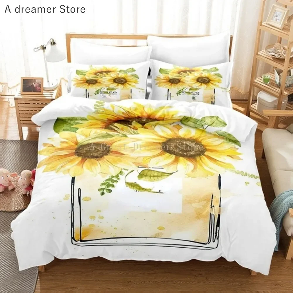 Luxury Makeup Perfume With Flower Bedding Set Cosmetic Pink Duvet Cover Girls Women Bed Set Home Textiles Fashion Bedclothes