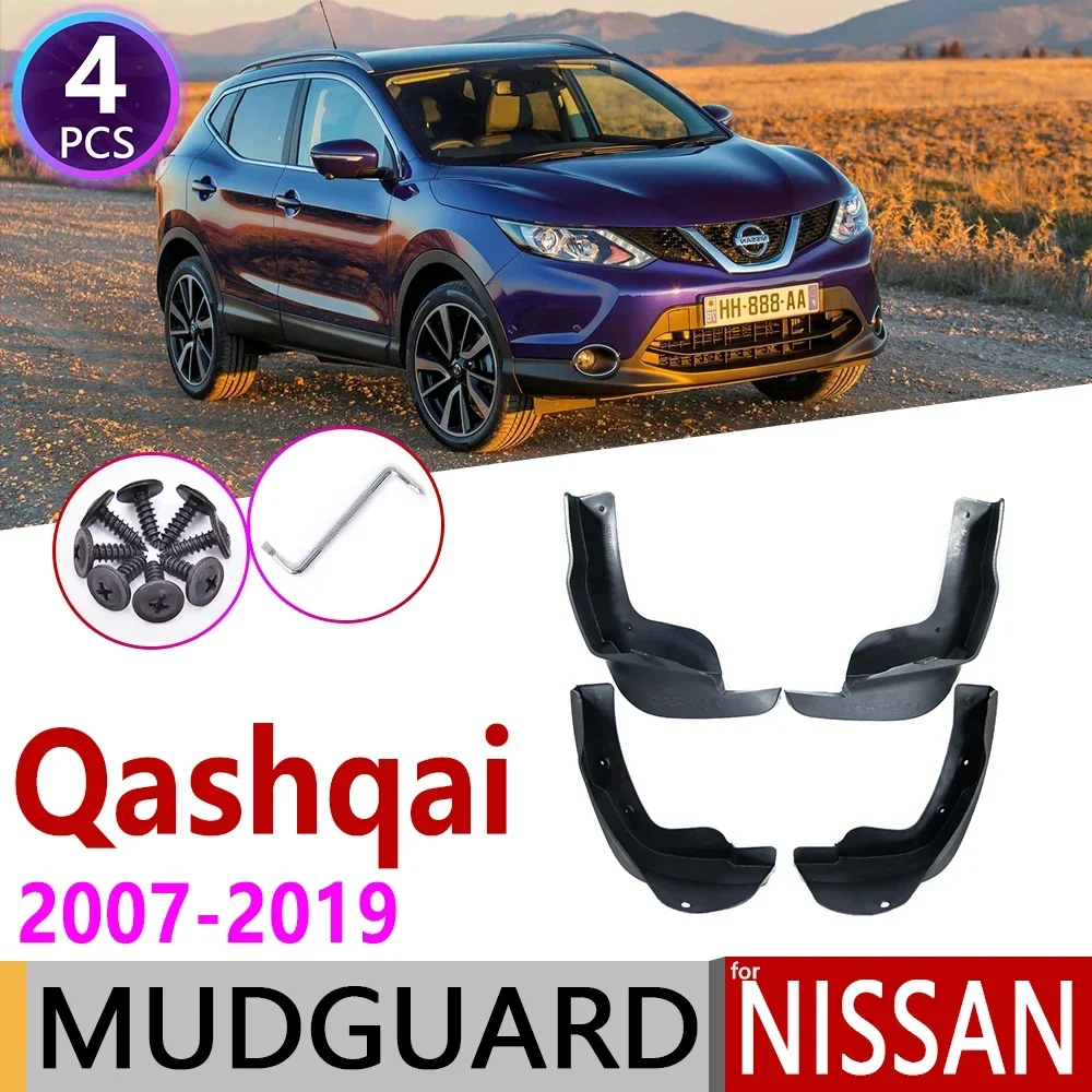 for Nissan Qashqai J10 J11 2007~2019 Mudguard Mud Flaps Guard Splash Flap Fender Accessories 2008 2009 2010 2015 2016 2017 2018