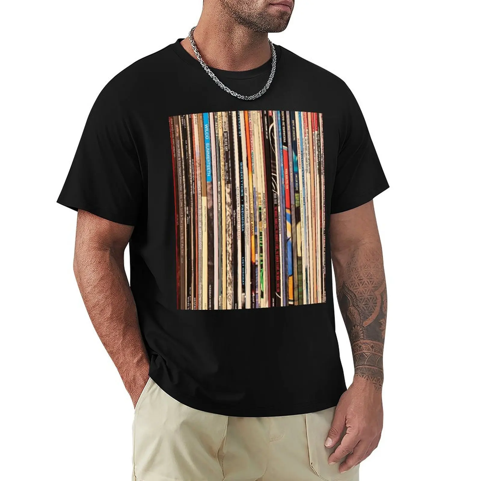 

Vinyl Records Alt-Country T-Shirt anime vintage clothes mens t shirts casual stylish