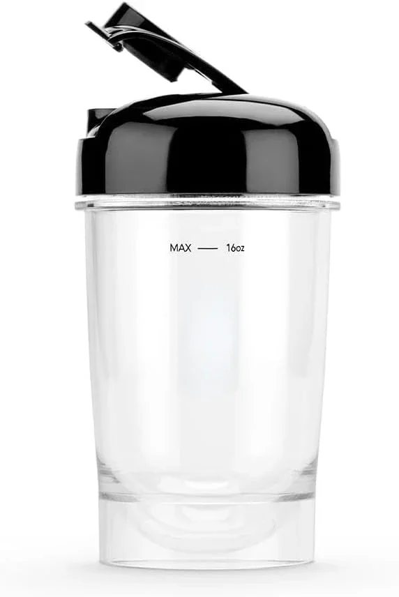 عصارة صغيرة سحرية سوداء مع كوب محمول ، آلة عصر مدمجة وقوية للاستخدام اليومي ، خلاط صحي ومريح