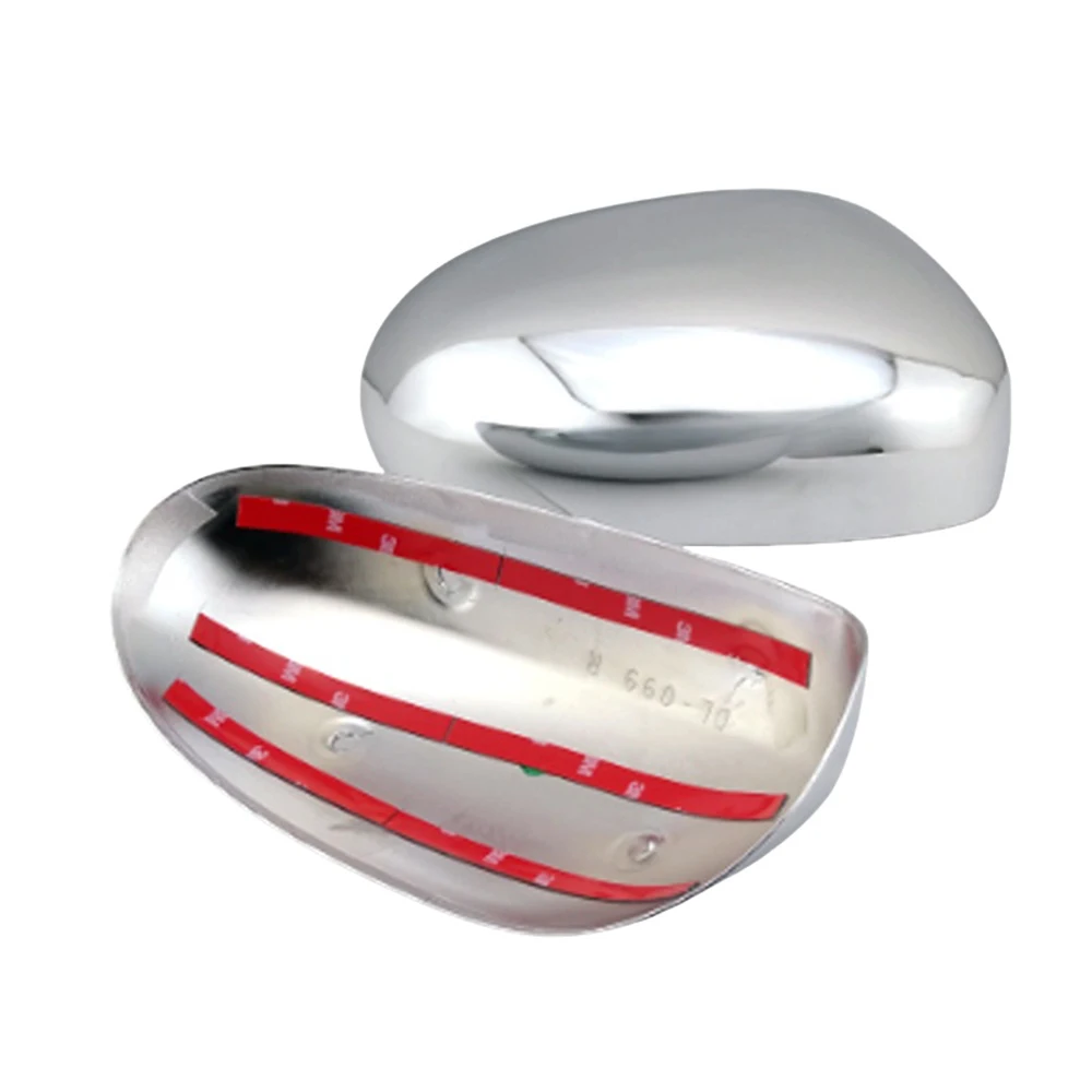 الفضة Abs البلاستيك ل جاكوار XK جاكوار XKR جاكوار XJ جاكوار X350 2003 - 2008 باب السيارة غطاء مرآة السيارة الخارجية تزيين #6