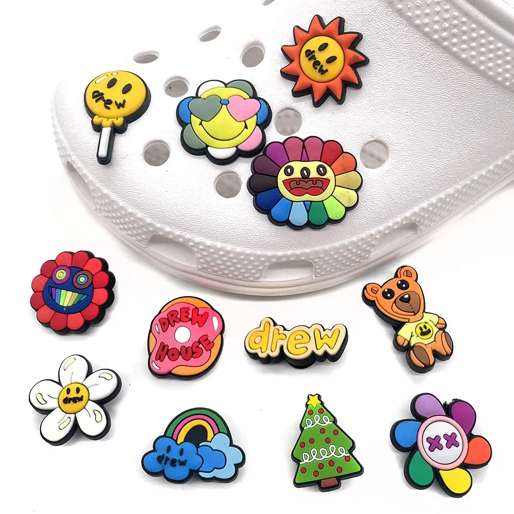 12pcs Drewhouse Series Shoe Charms for Crocs DIY Shoe Decorations Shoe Accessories Sandal Decorate Kids Gifts