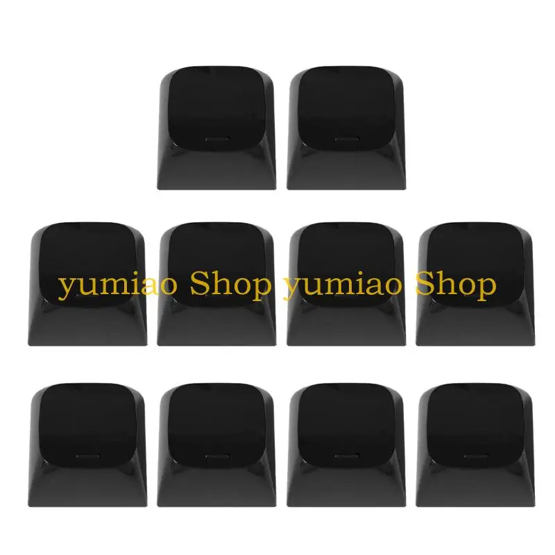 587B Night Optimized Low Profiled Keycaps Blind Typing Guides Jelly Blank Keycaps for Enhances Input Efficiency