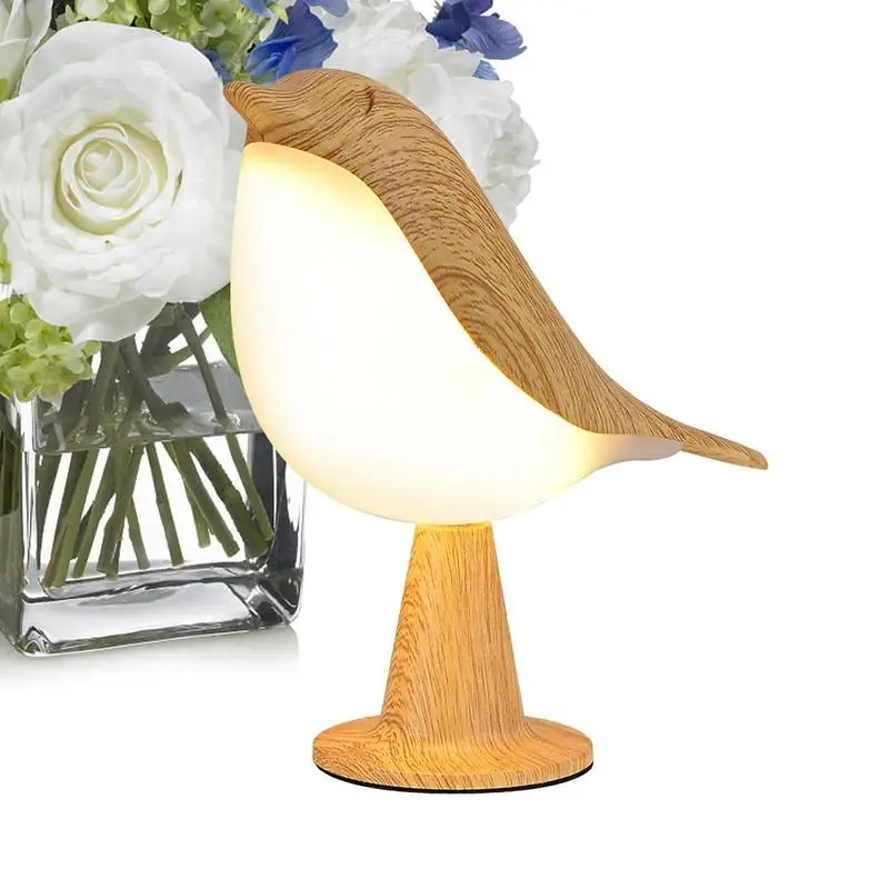 3 Modes Bedside Lamp Creative Touch Switch Magpie Bird Night Lights Dimming Brightness USB Rechargeable Reading Lamp