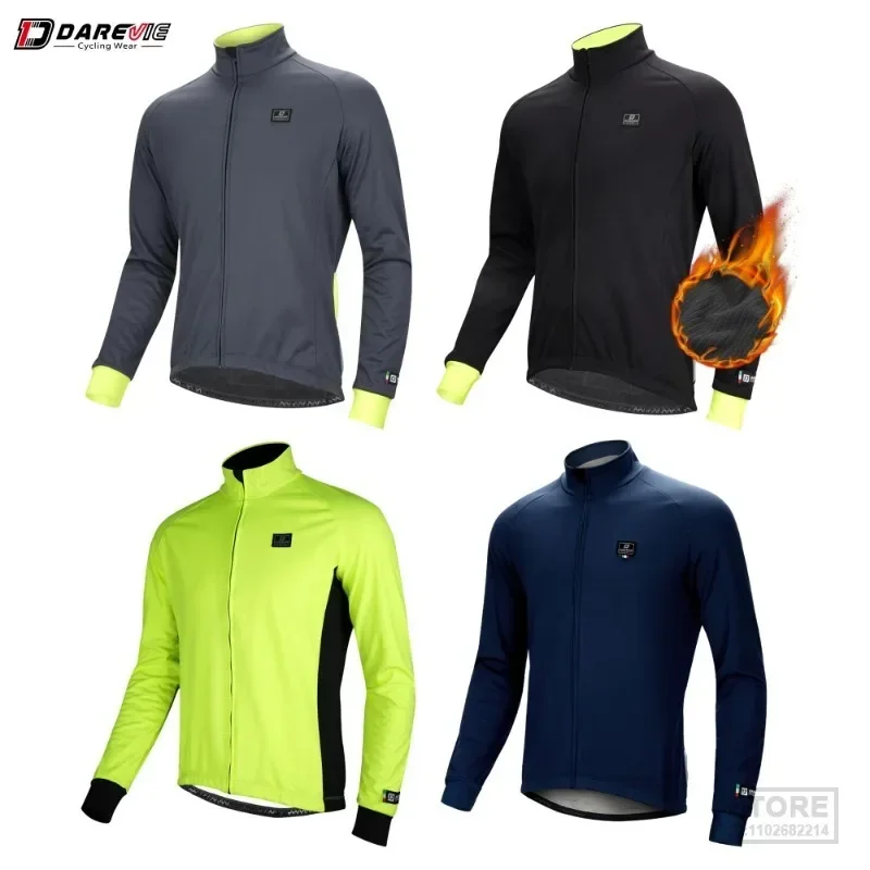 

DAREVIE Cycling Jacket Men Winter Thermal Fleece Women Warm Up Windproof-5~10℃ Hot Windproof Bike