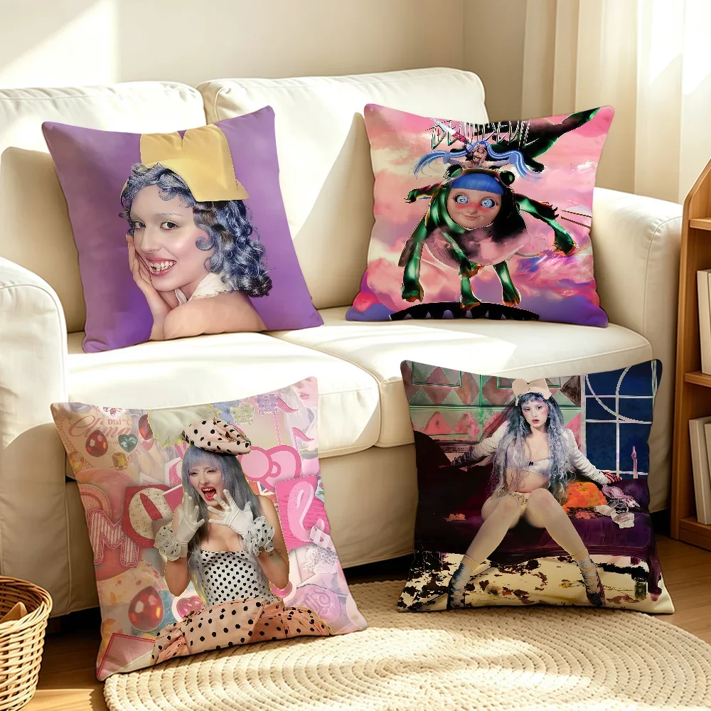 Singer A-Ashnikko Smoochies cushion cover Soft Smooth Pillow Case Hidden Zipper Washable Decorative Couch Office Gift