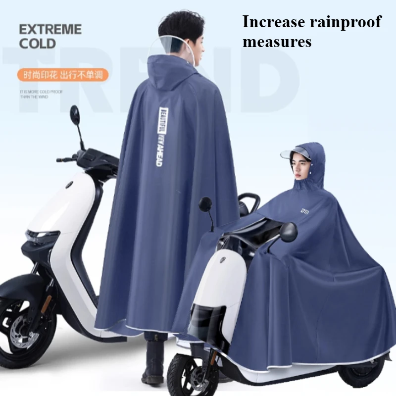 

Electric battery car raincoat men's enlarged and thickened special full body rainstorm protection long women's motorcycle