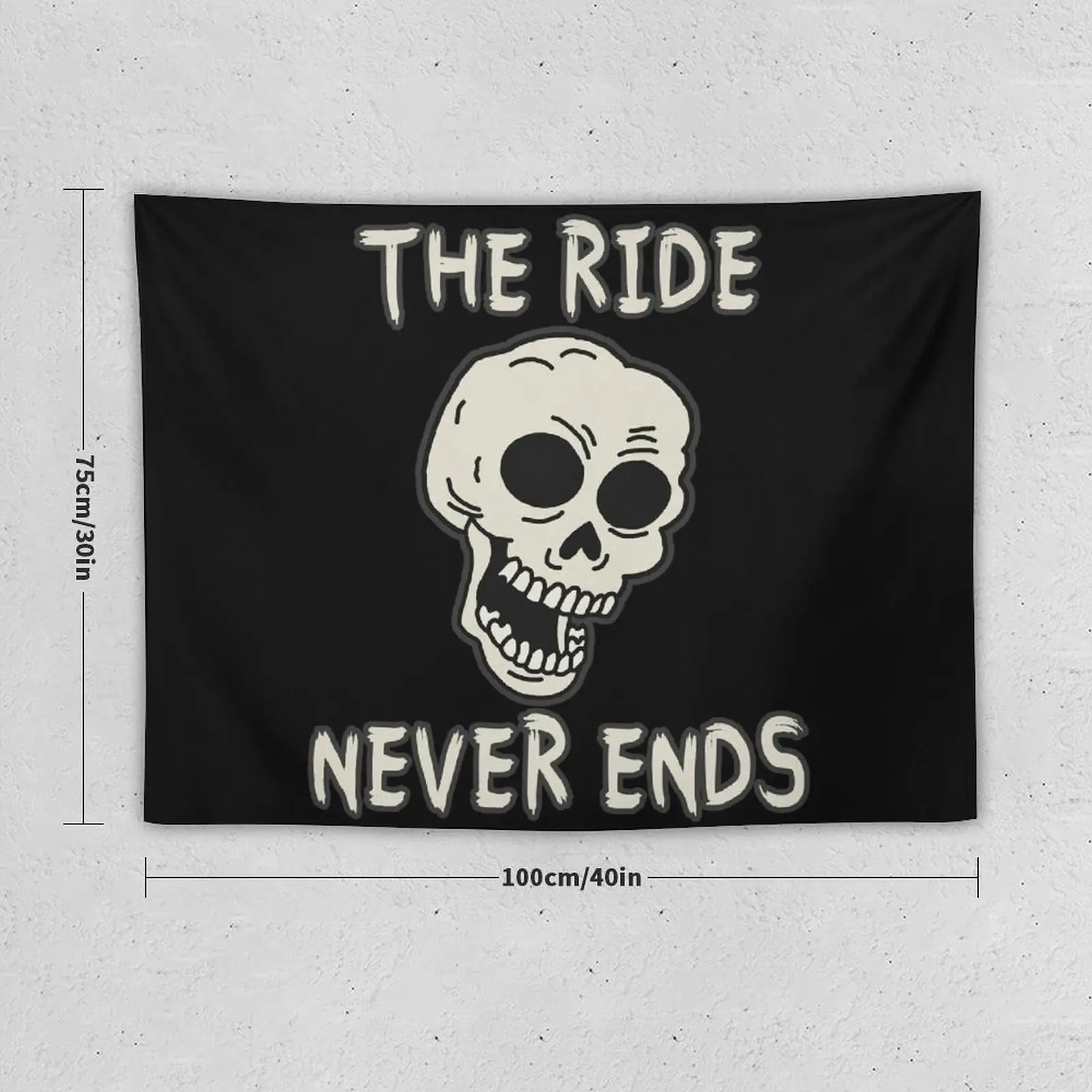 MEME - The Ride Never Ends Tapestry Decor Home Wall Decorations Tapete For The Wall Tapestry