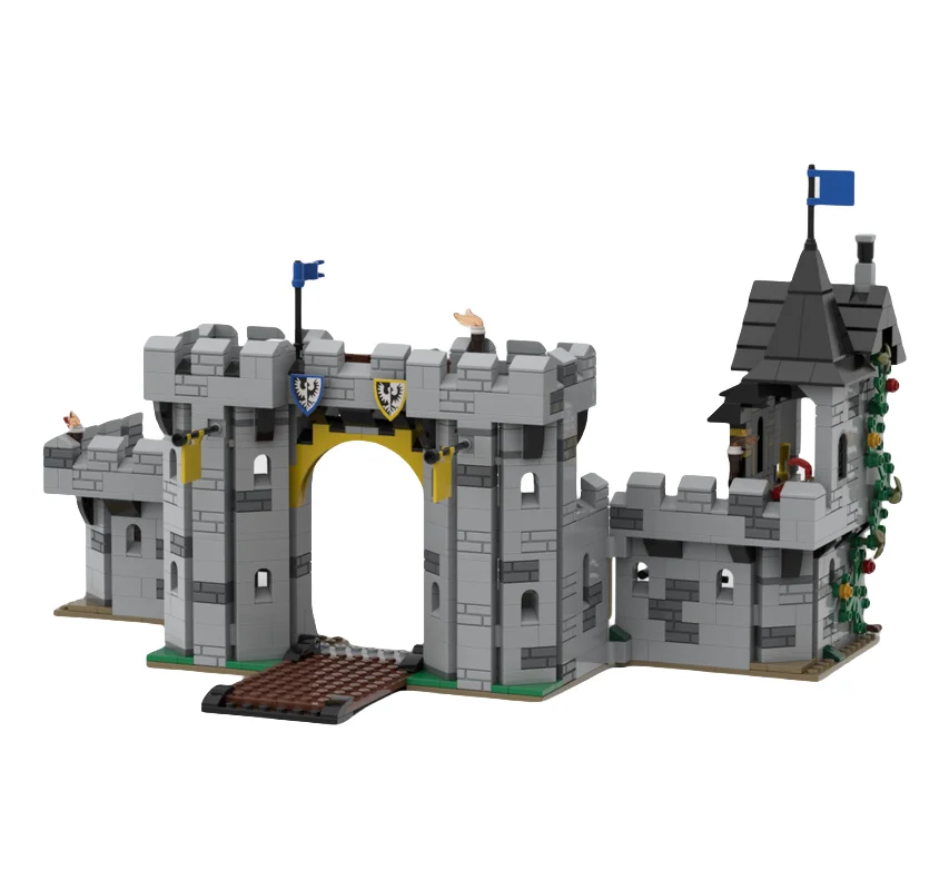 Moc bloco de construção brinquedos águia preta construção castelo modelo correspondência brinquedo blocos de construção pequena partícula decoração 1071 pçs conjunto