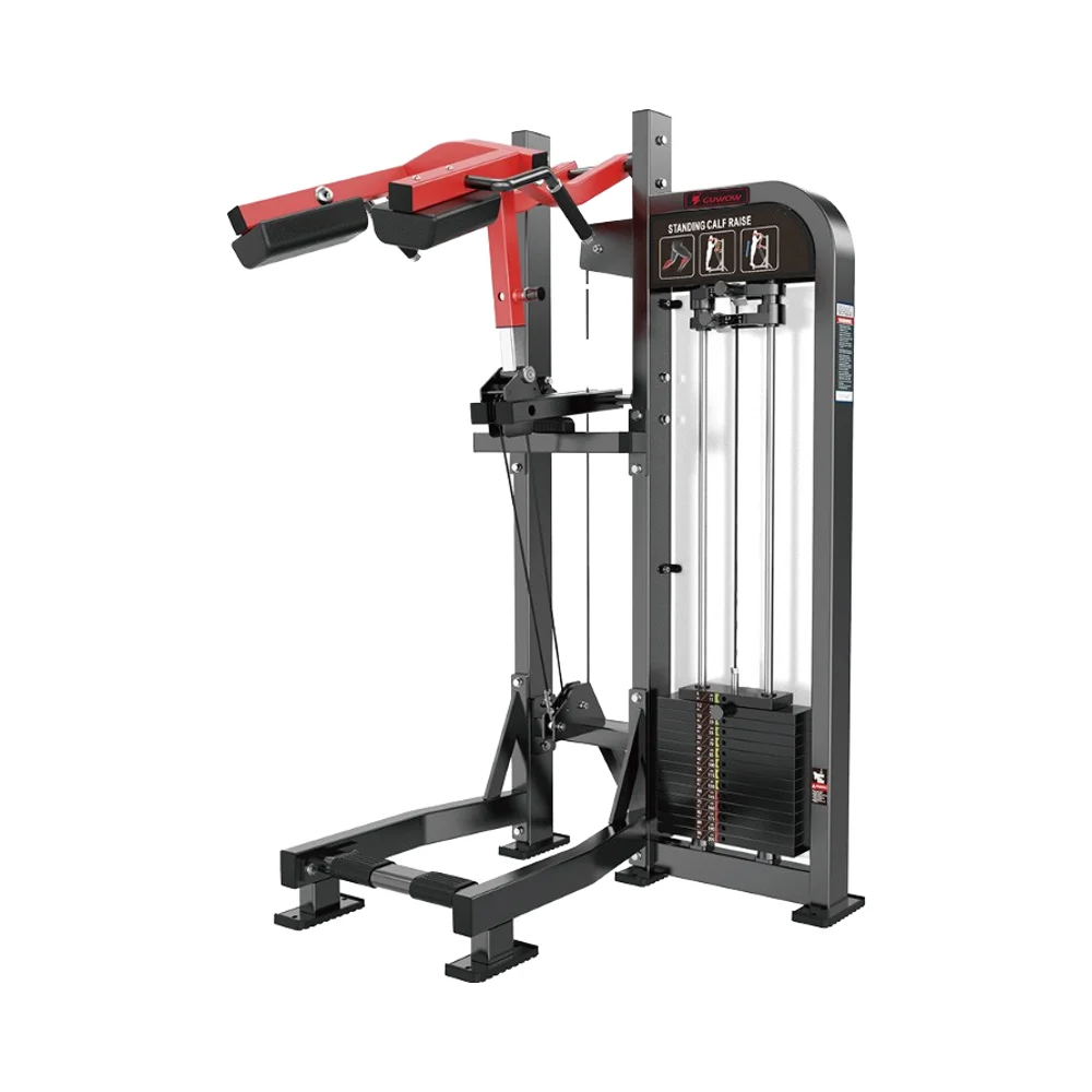 

High Quality Commercial Gym Steel Standing Calf Equipment Hot Sale Plate Loaded Machine for Leg Workout