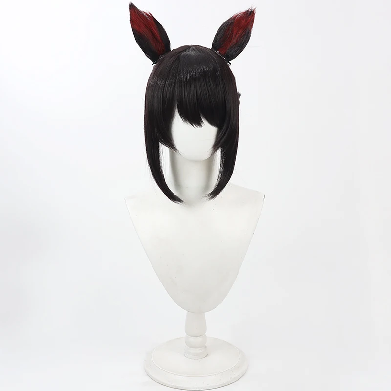 NIJISANJI Virtual YouTube Vtuber Inui Toko Cos Cosplay Wig Halloween Carnival Party Prop Synthetic Hair Heat Resistant Fiber