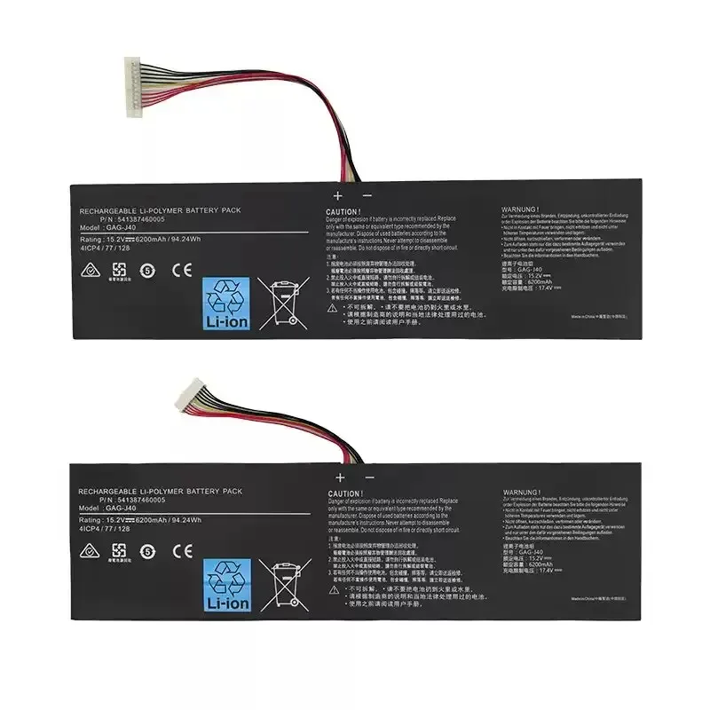 15.2V 94.24Wh GAG-J40 Laptop Battery for Gigabyte Aero 14 V7 K7 14-P64WV6 14-W-CF2 15 15X V8