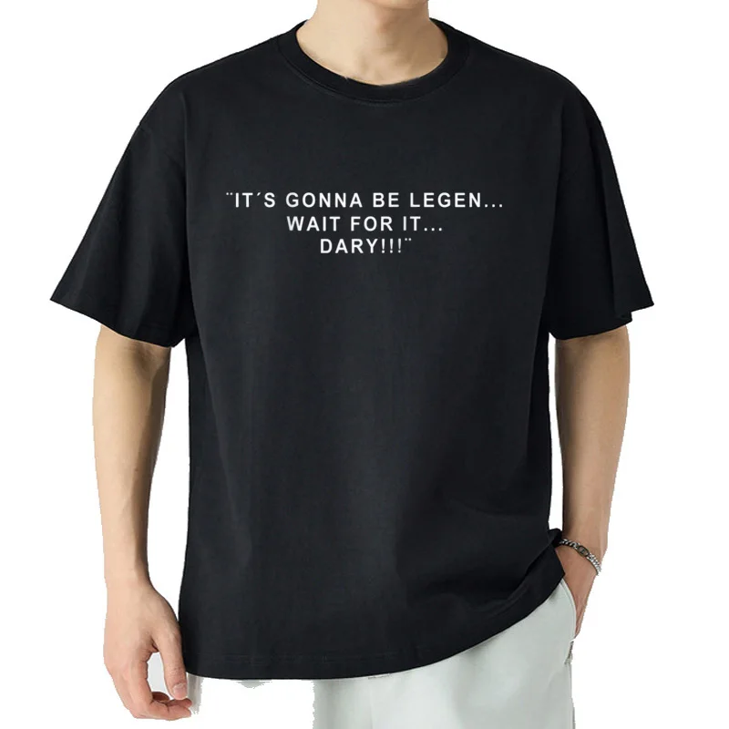 T-shirt de Baseball en coton pour homme, haut de créateur, humoristique et légendaire, Style Preppy