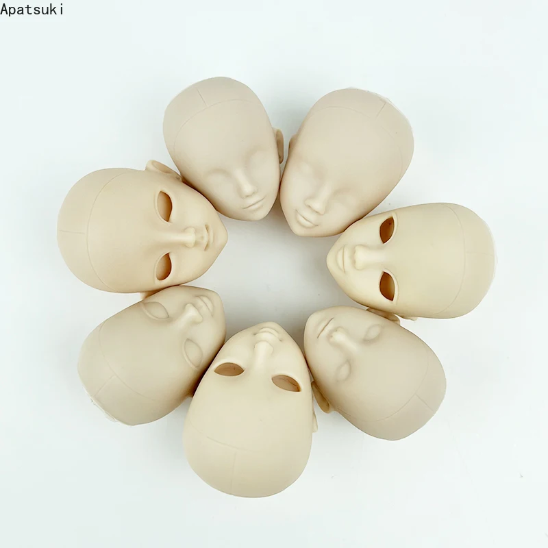 7pcs/lot Plastic Practice Makeup DIY Doll Head For 11.5\