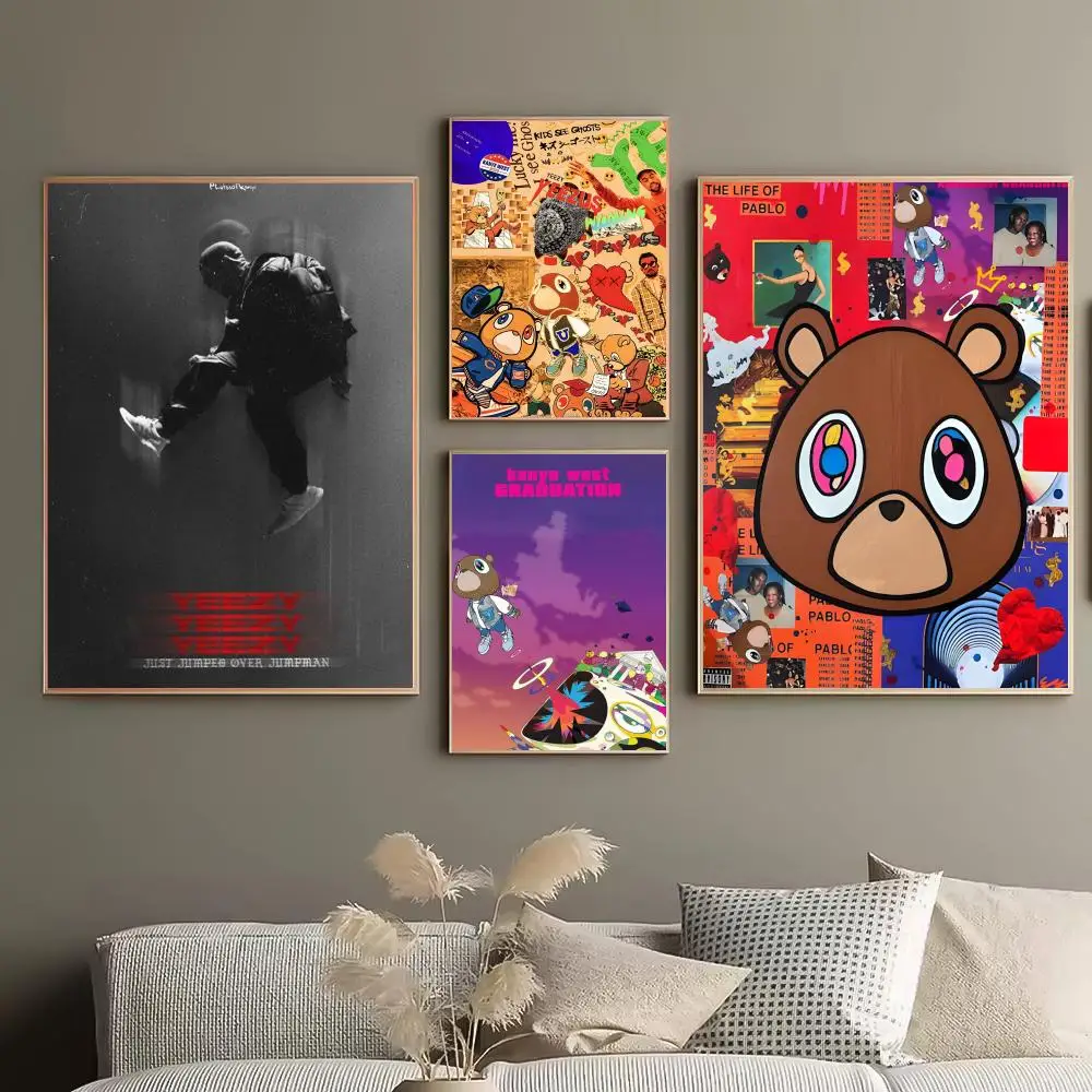 Singer K-Kanye West Yee Daily Living Inspiration Casual Home Styling Simple Decor Solution Indoor Makeover Project Simple Poster
