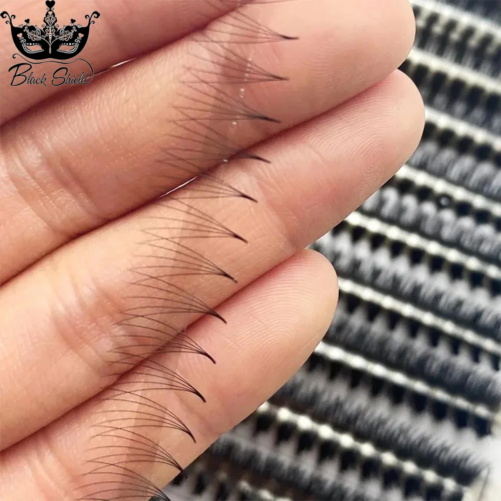 1000 Fans Tiny Pointy Slim Narrow Base Premade Volume Fans Sharp Stem 3D-14D Faux Cils Naturel Individual Manga Lash Extension