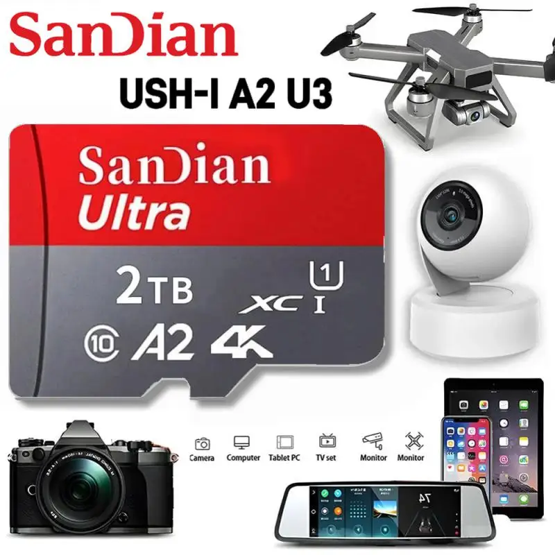 Ultra micro TF sd 128GB 32GB 64GB 256GB 512GB A2 SD Card TF Flash Card Memory Card Class 10 for Phone PC