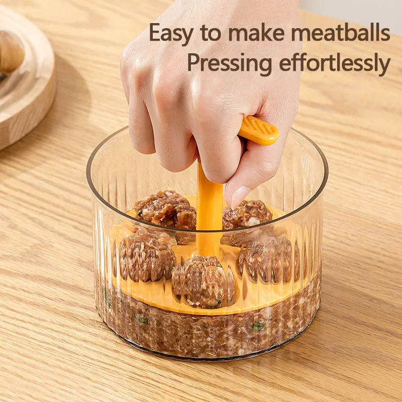 

Meatball Maker Fish Ball Rice Ball Press Mold Minced Meat Storage Container Fried Meatball Making Kitchen Accessories