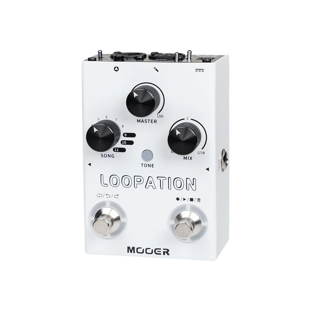 Mooer MVP3 Loopation Looper Pedal Unlimited Superposition Recording 48V Phantom Power XLR 1/4