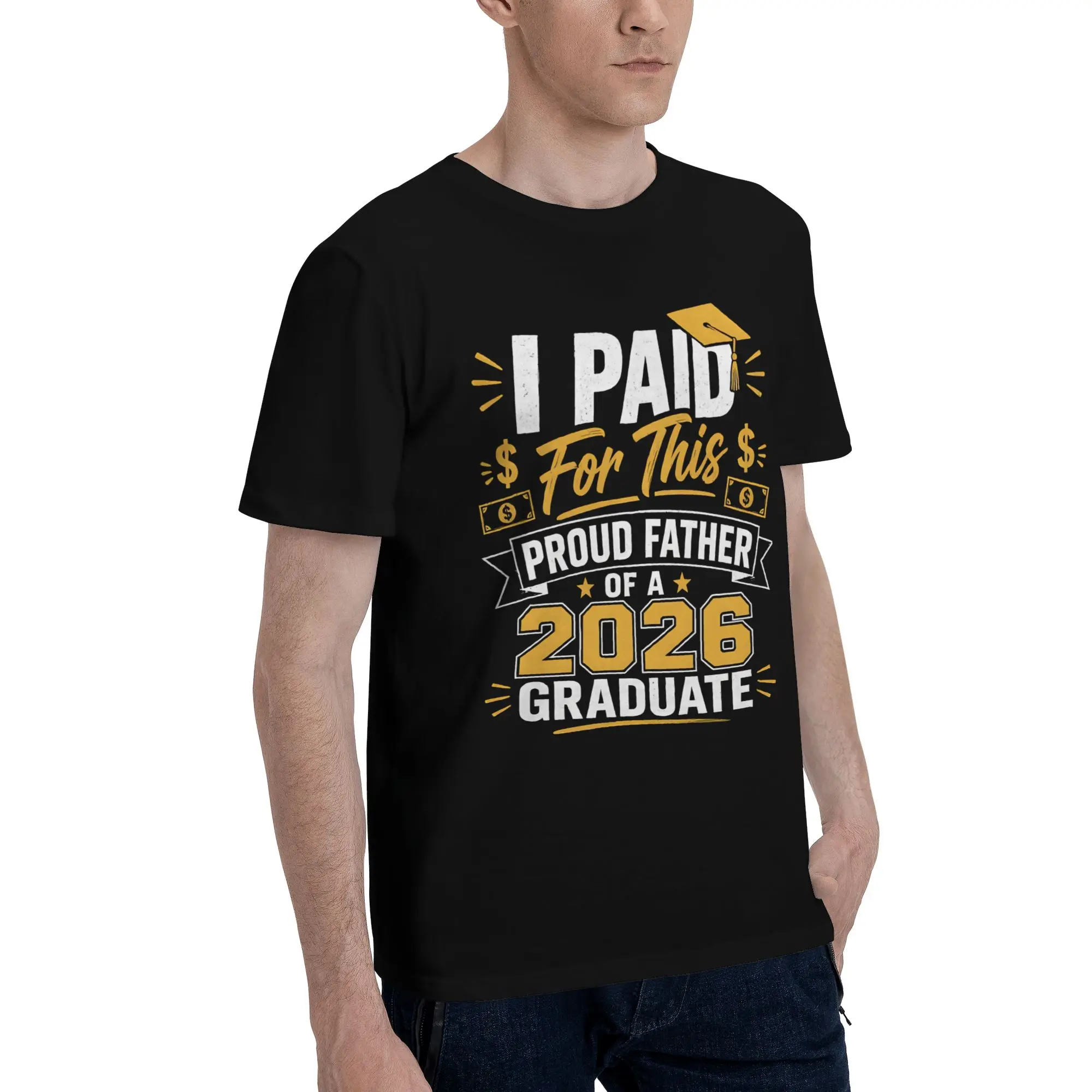 class of 2026 senior Graduation Graphic Printed T Shirts for Men Women  Pure Cotton  Tee Shirt Clothing