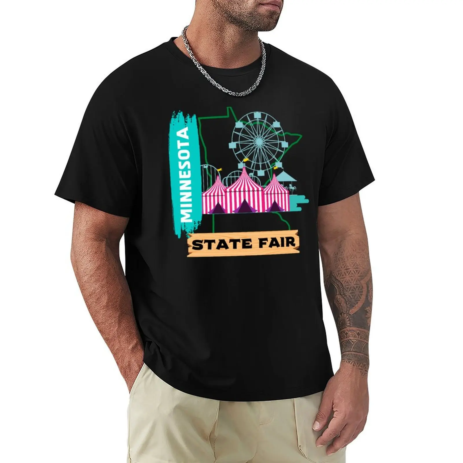 Minnesota State Fair (1) T-Shirt Long Lasting Casual T-Shirt