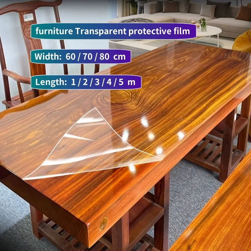 

Marble wooden desktop protective film furniture countertop sticker easy care self-adhesive transparent film glass glossy surface