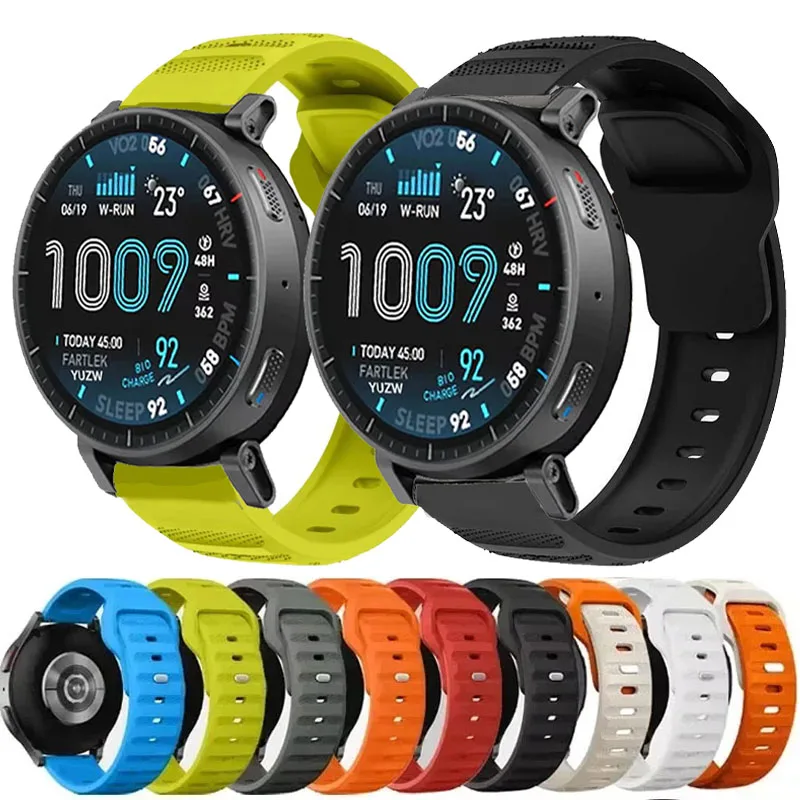 22mm Silikonarmband für Amazfit Active Max Armband 20mm Band für Amazfit Active 2 GTS4 3/GTR 4 3 2/Balance 2/Active 2/Bip 6 5 3