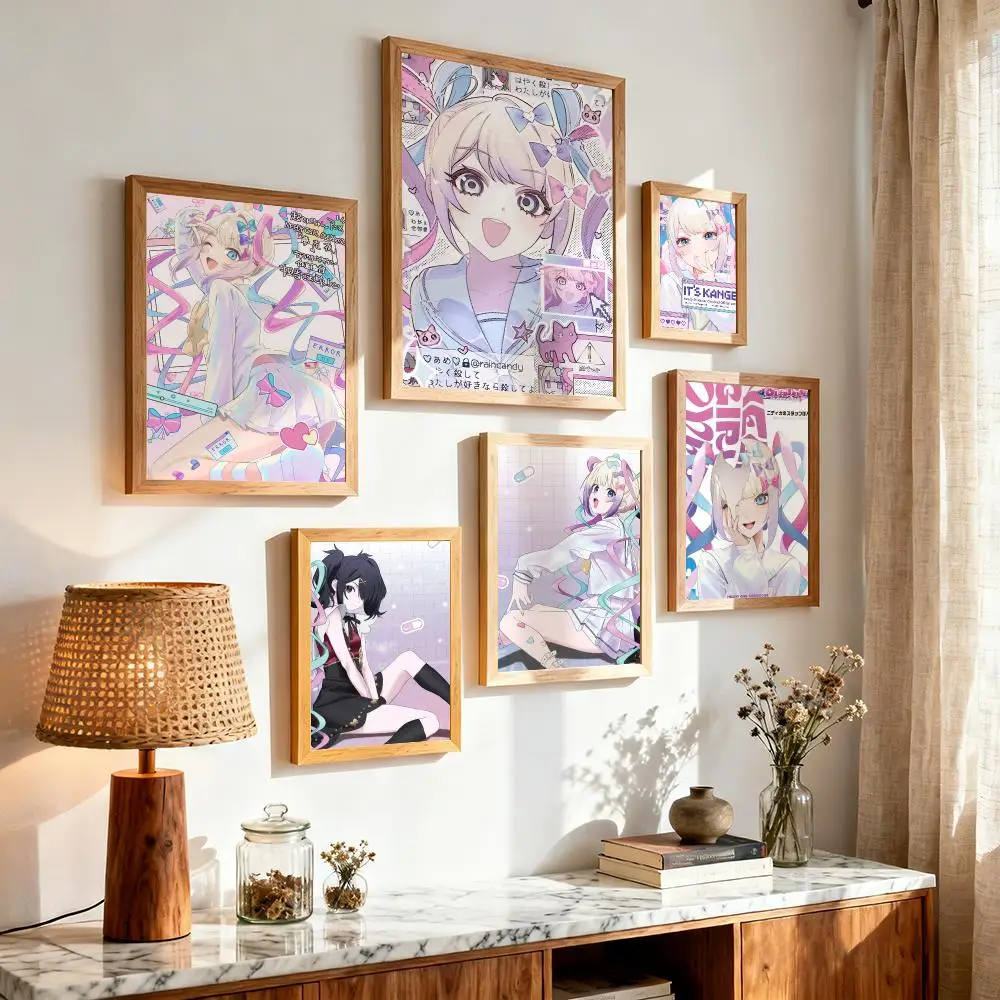Game N-Needy Streamer Overload Painting Calligraphy Aesthetic Canvas Wall Poster Modern Room Bedroom Cafe Wall Artwork