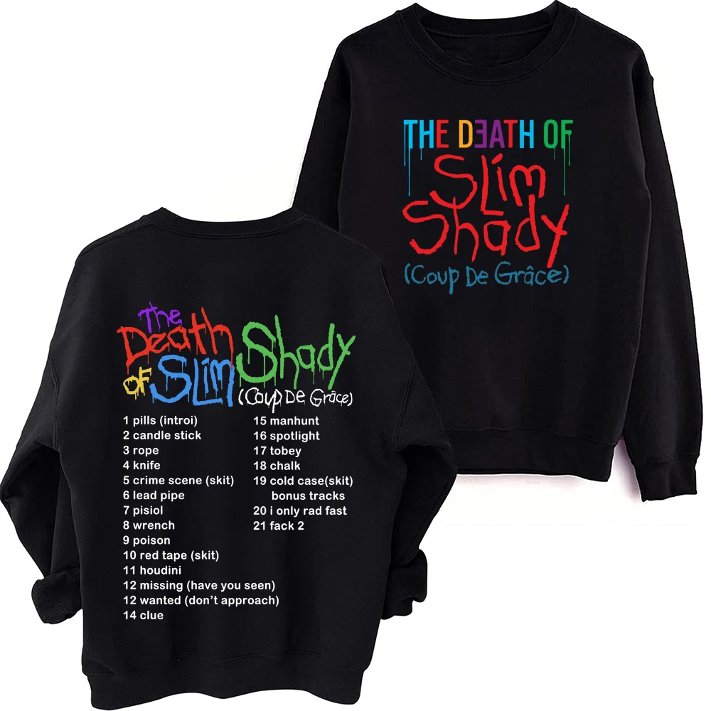 

Eminem The Death of Slim Shady Sweatshirt Harajuku Round Neck Long Sleeve Oversized