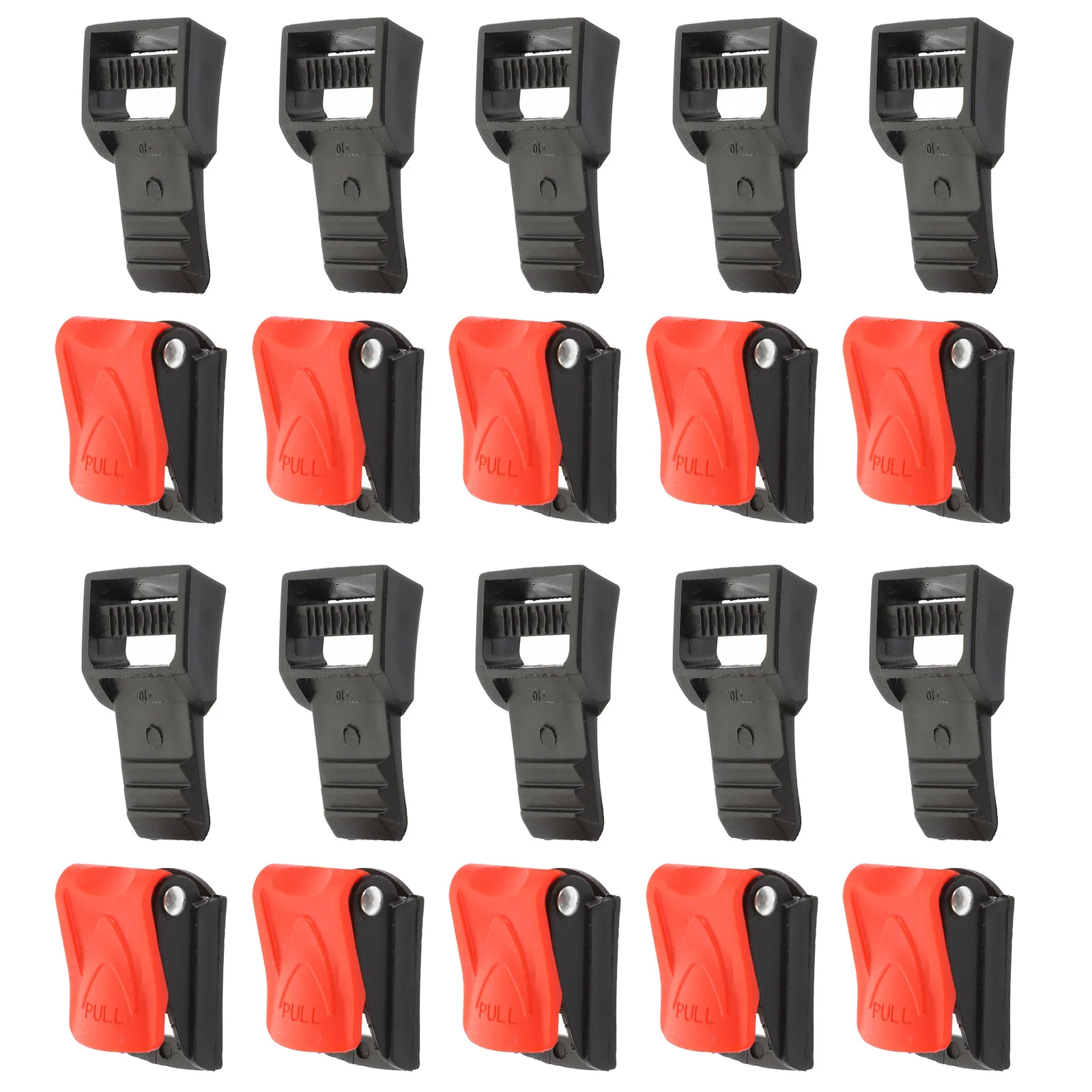 10 Pcs Iron Safety Buckle Kit Universal Chin Strap Buckle Replacement Chin Strap for Motorcycle Helmets