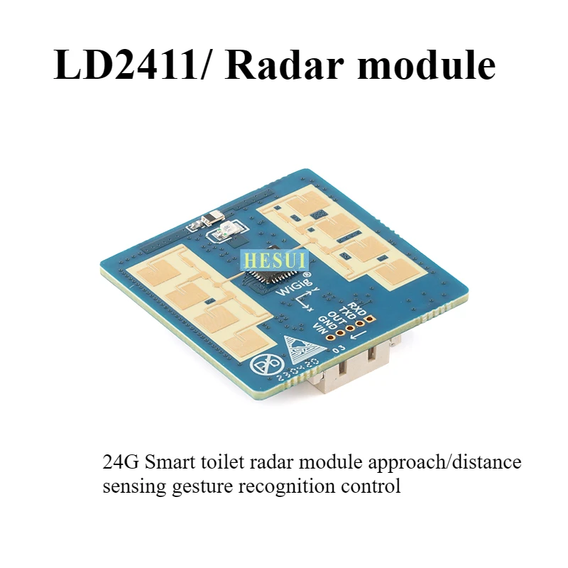 Original LD2411-24G radar sensor module Bathroom smart toilet gesture recognition induction automatic switch