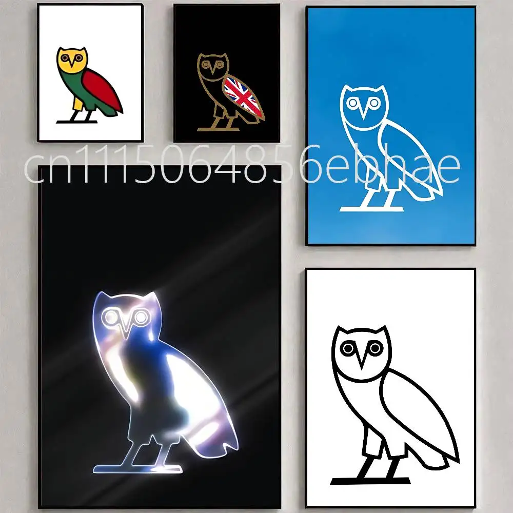 FOR D-Drake O-OVO Poster Waterproof Wall Art HD Print Movie Posters For Living Bedroom Room Decor Gift