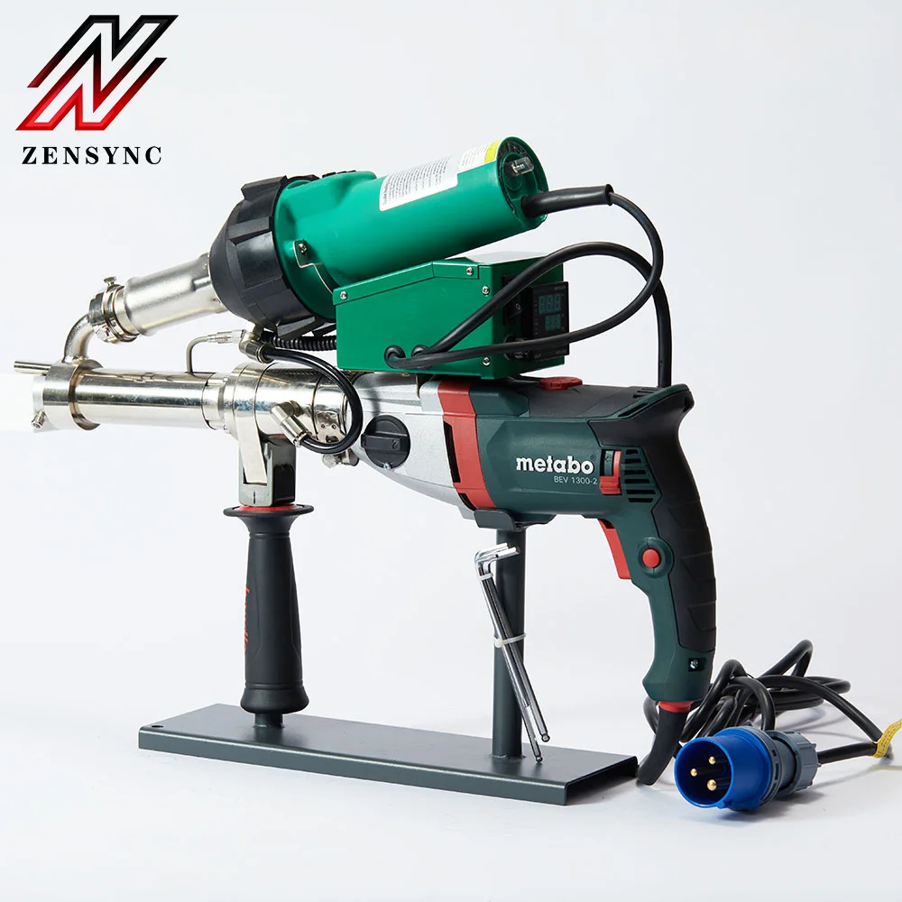 HDPE Pipe Welding Extrusion Welding Gun Hand Held Plastic Extrusion Welder Gun with Double Display ZS-610D