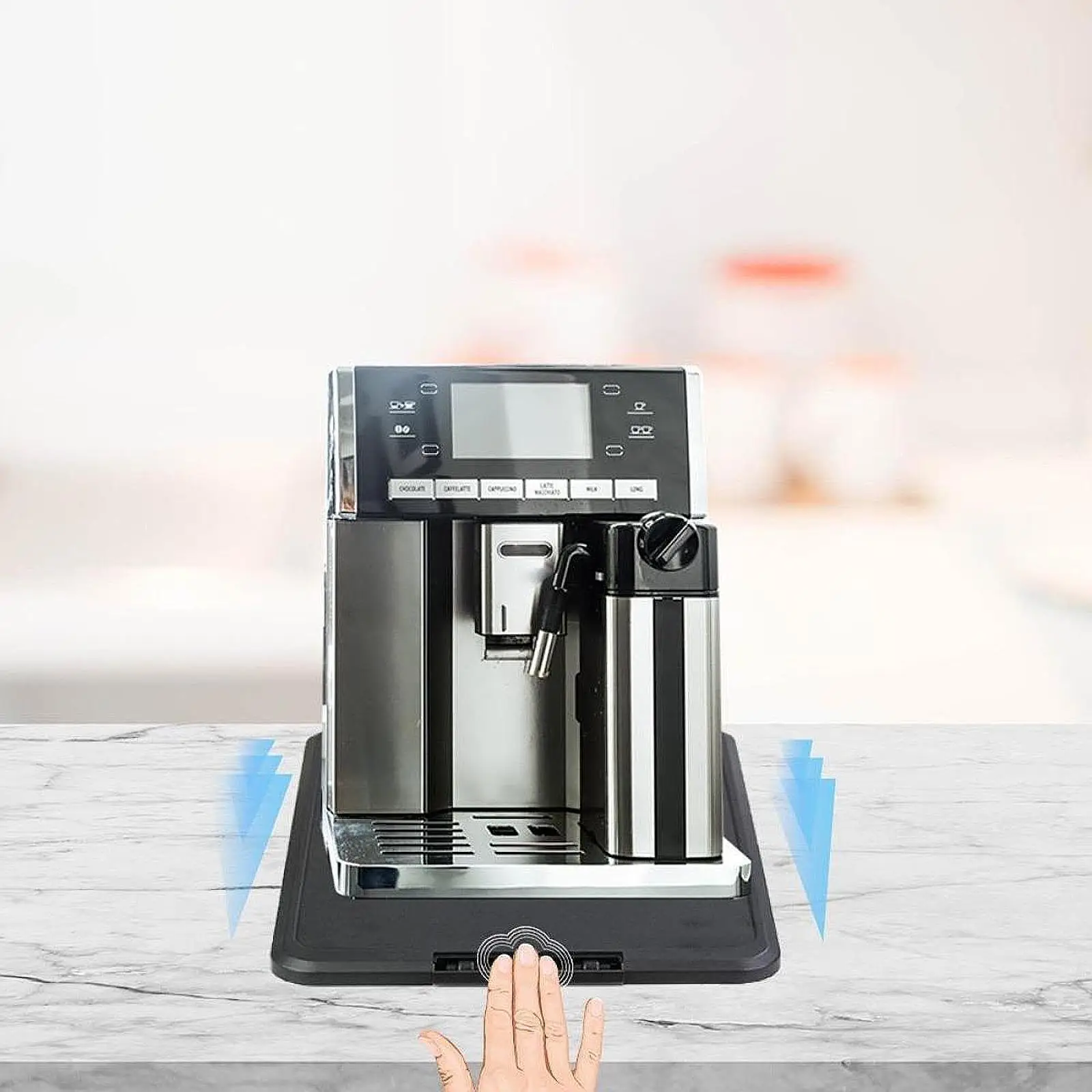 Base deslizante móvel de caddy de cozinha para fritadeiras de ar de liquidificador de pequenos eletrodomésticos