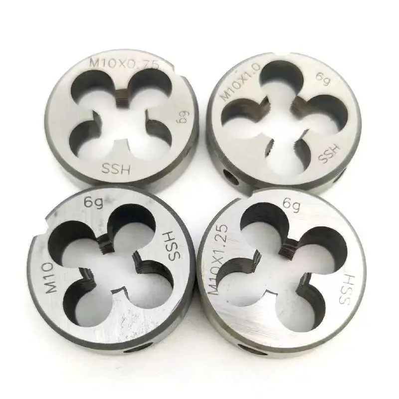 Right Hand Die Set 5/8-11 to 32 UN UNC UNS UNF UNEF Thread Gauge Dies for 1/8 to 1 Inch Thread Sizes Durable Metal Construction