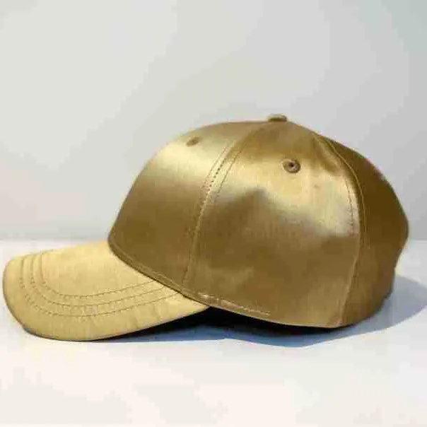 Silk Printed Baseball Cap Fashion Summer Sunshade Real Silk Peaked Hat