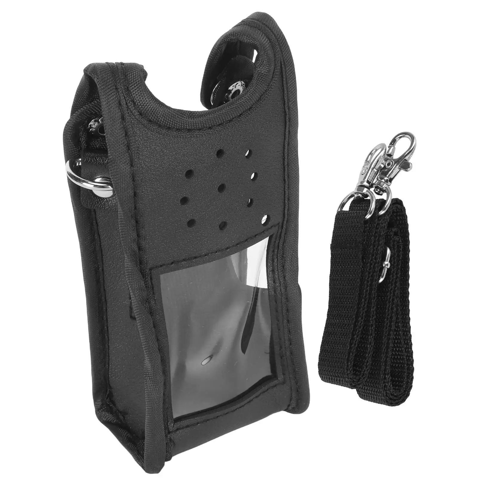 Universelle walkie talkie halter etui leder klar pvc für gt 3wp uv 9r plus bf a58 s58