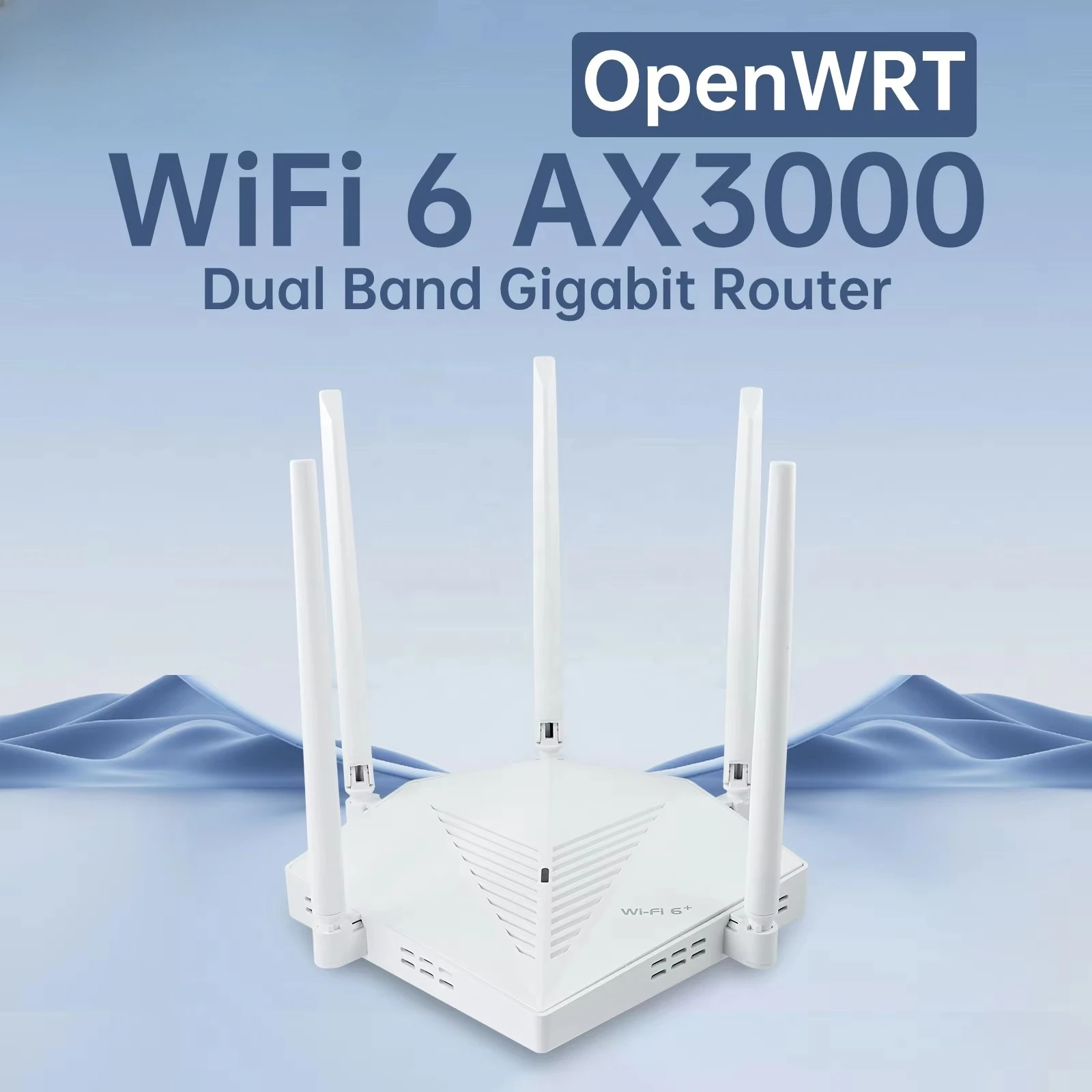 RT2980 AX3000 Dual Band Wifi6 Mesh VPN Router 3000Mbps Stable High Quality Wide Signal Range Wireless Wifi Router