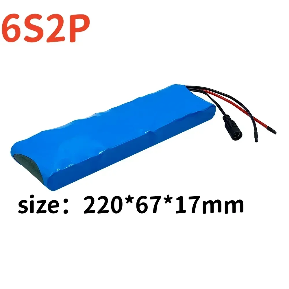 MEKPA 6s2p 25.2V13.8ah 18650 lithium-ion battery 24V 13800mAh lithium-ion battery, suitable for bicycle/scooter batteries