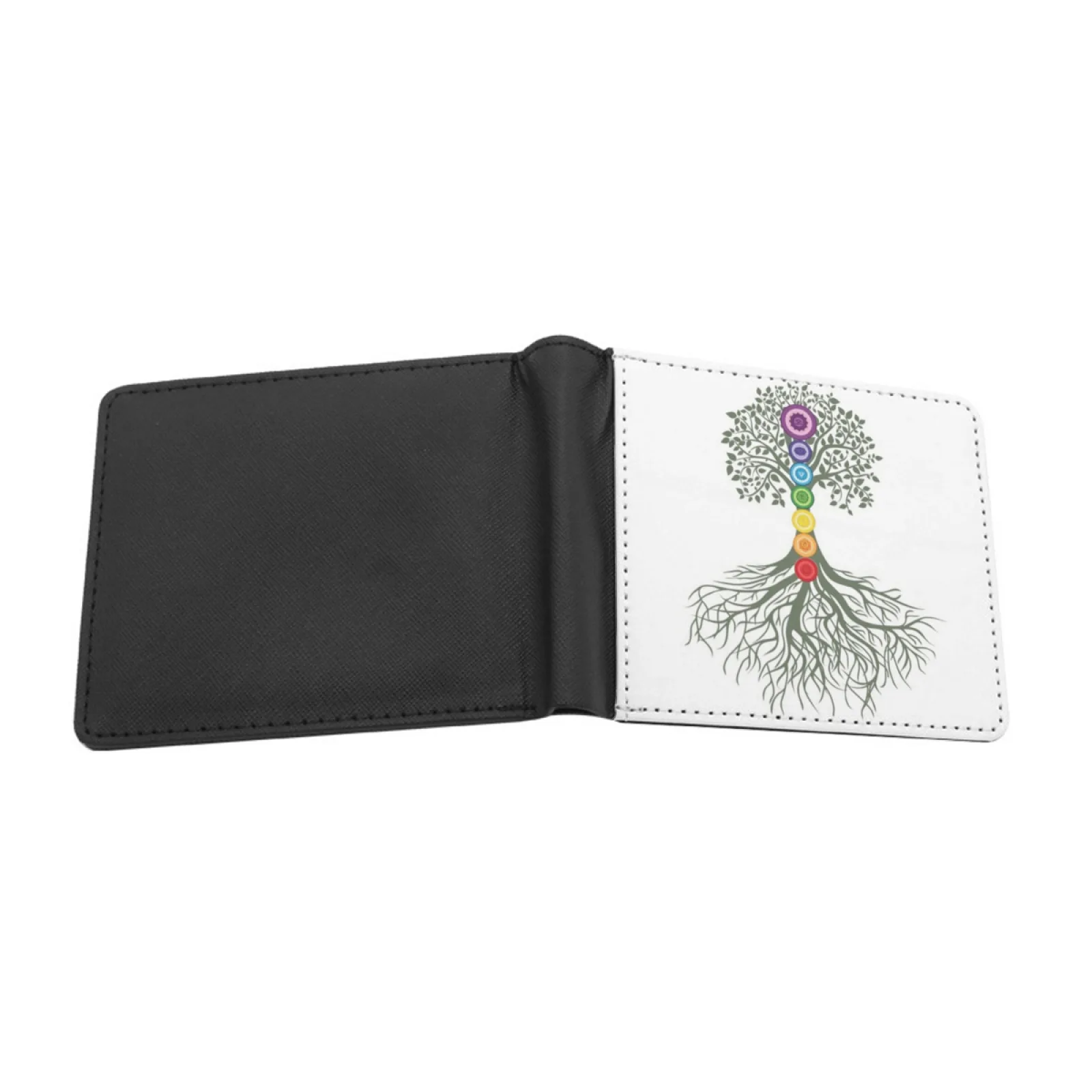 Kundalini Yoga Shirt Sat Nam T Shirt Kundalini Chakra Shirt Men's Wallet Pu Leather Wallet Multifunction Credit Card Purse