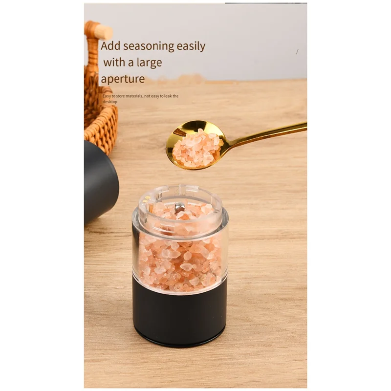 

【Superdeals】Electric Salt And Pepper Grinder Set, USB Rechargeable,Automatic Salt And Pepper Mill Grinder With Adjustable Coarse