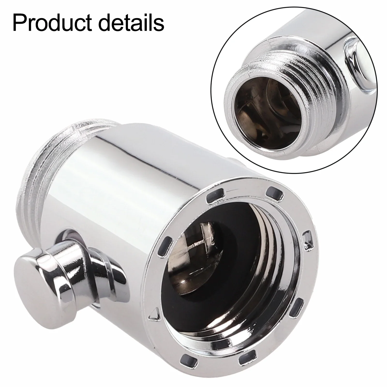 Adjustable Water Flow Bathroom Shower Head Control Switch Handheld Shower Control Precise Water Control ABS Material