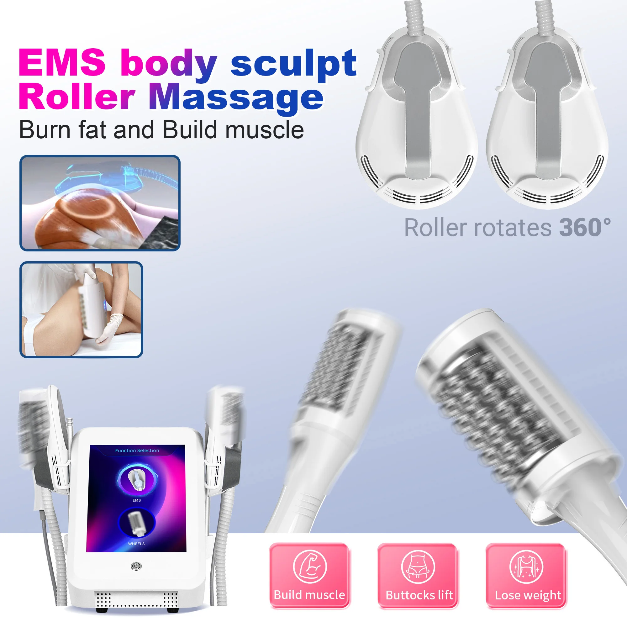 

2025 EMS Inner Ball Roller 360 Degree Rolling Cellulite Massage Weights Loss Machine Body Muscle body slimming fat removal