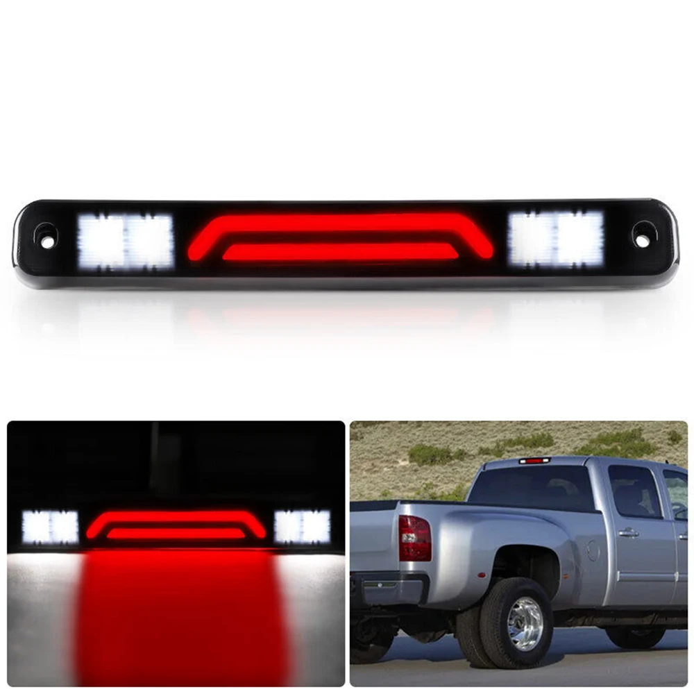 Smoked LED 3RD Third Brake Light Back Signal Reversing Cargo Stop Rear Lamp For GMC Chevy C1500/K1500 Silverado 1988-1998