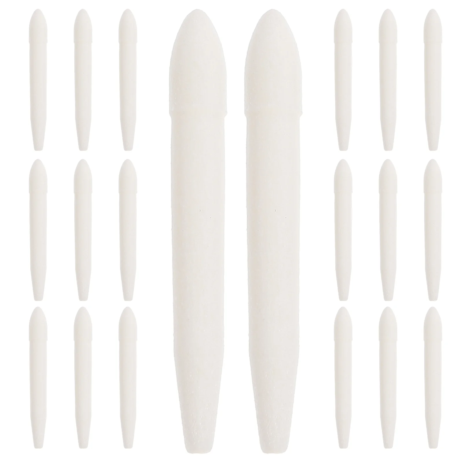 20 Pcs Paint Pen Nibs Fine Tip Points Marker Replacement White Painting Tips Student